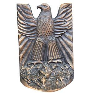 Vintage Eagle Bookend Cast Metal Single Book End Patriotic Library Office Decor